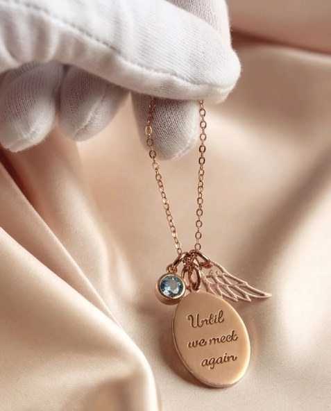 Eternal Touch Fingerprint Necklace | Custom Engraved Back