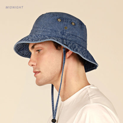 Wide Brim Bucket Hat