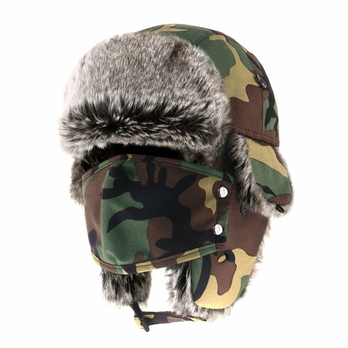 Waterproof Trapper Hat with Mask